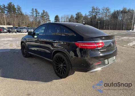2018 Mercedes-Benz Amg Gle 43 Coupe 4Matic z USA, uszkodzony, nr VIN 4JGED6EB9JA103111
